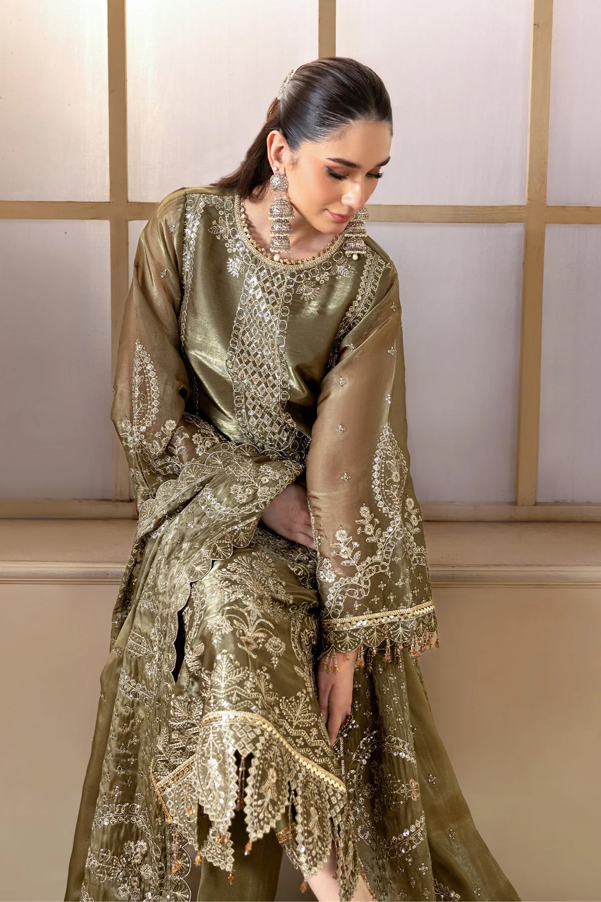 Aaina by Alizeh | Unstitched Silk Embroidered Wedding Collection - 2026 (HOORAB)