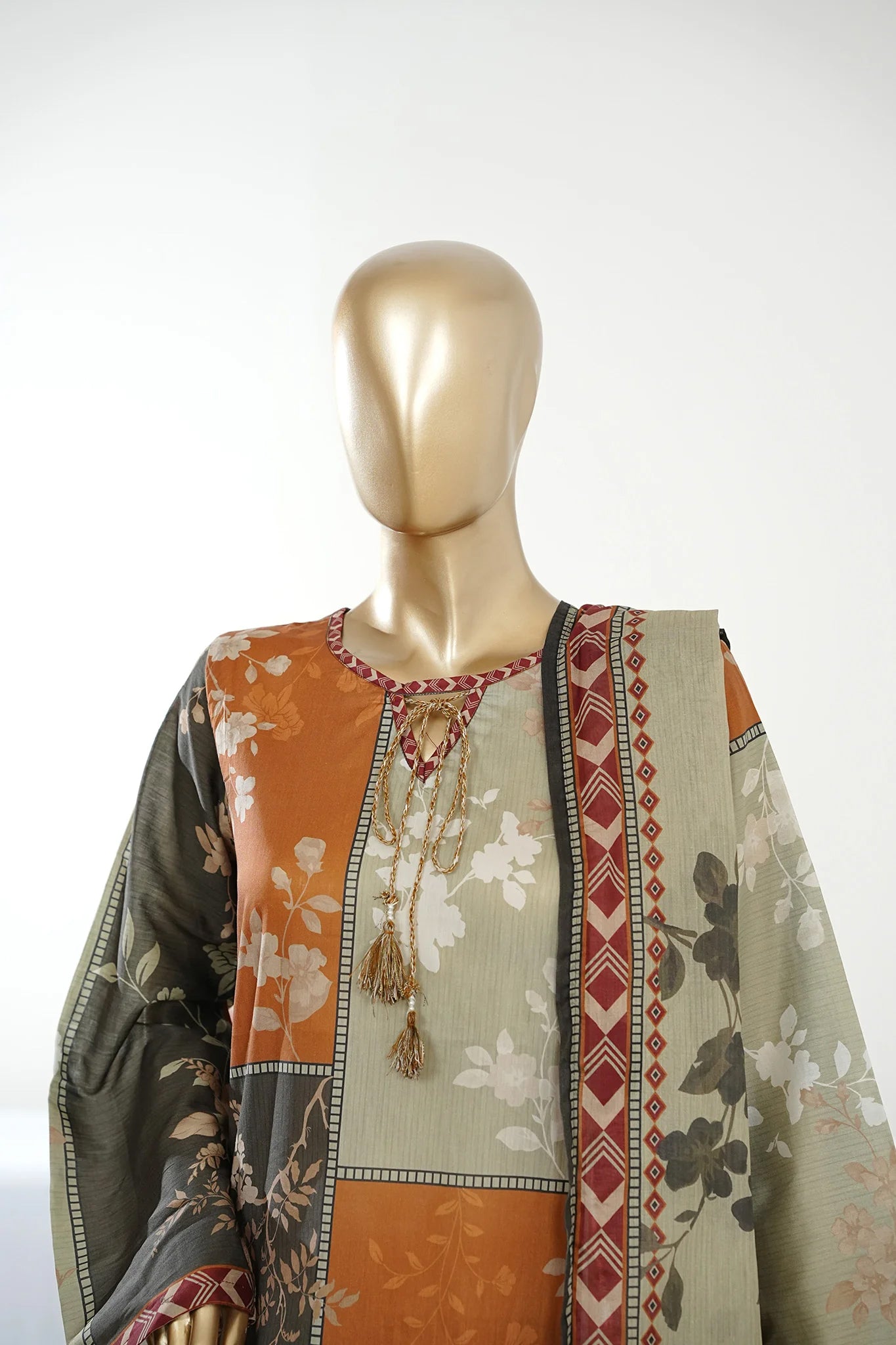 Bin Saeed Stitched Exclusive Printed Lawn Vol-07 Collection – 2026 (D-08)