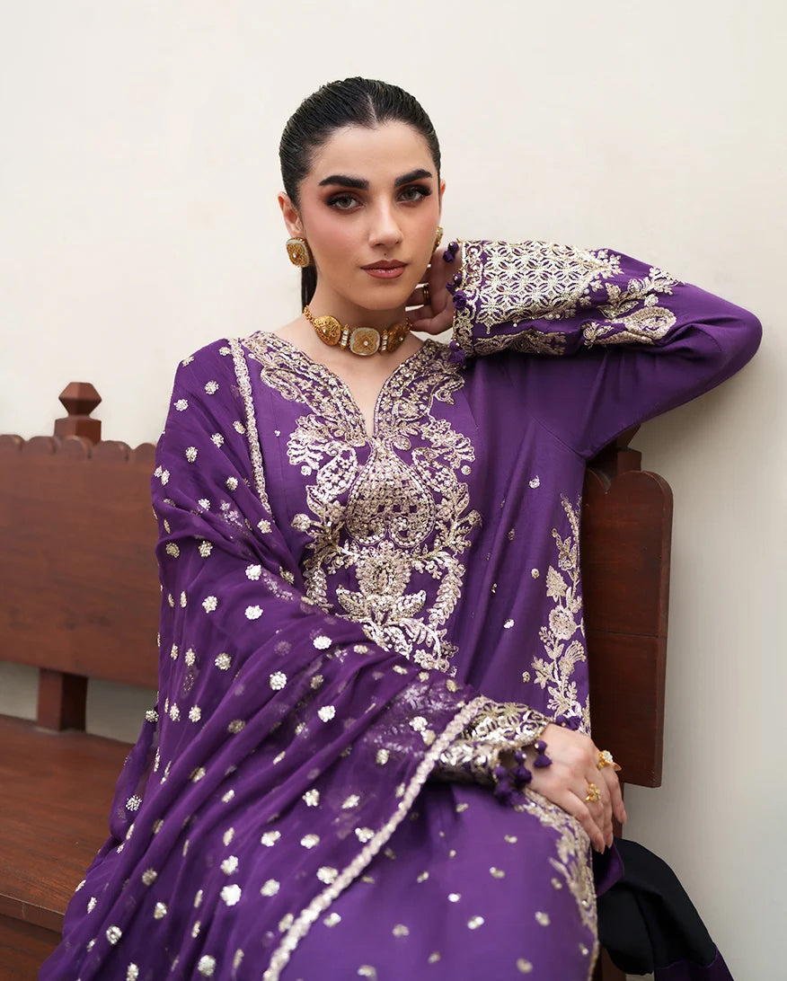 Mah-E-Noor by Roheenaz | Unstitched Embroidered Silk Collection – 2026 (Rukhsar)