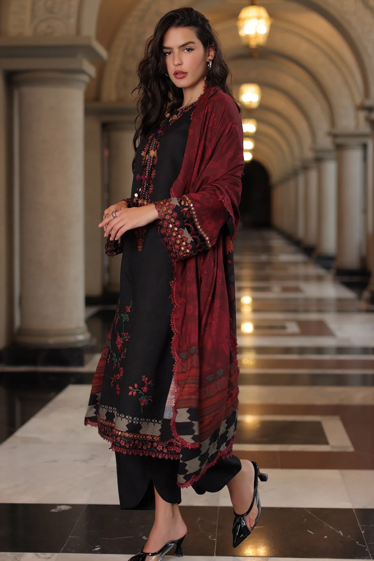 Aniiq by Charizma | Unstitched Embroidered Linen Vol-II Collection'26 (ANW7-18)