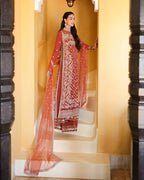 Bachelorette Chronicles by Mushq | Unstitched Embroidered Chiffon Collection'26 (ROSE ROMANCE)