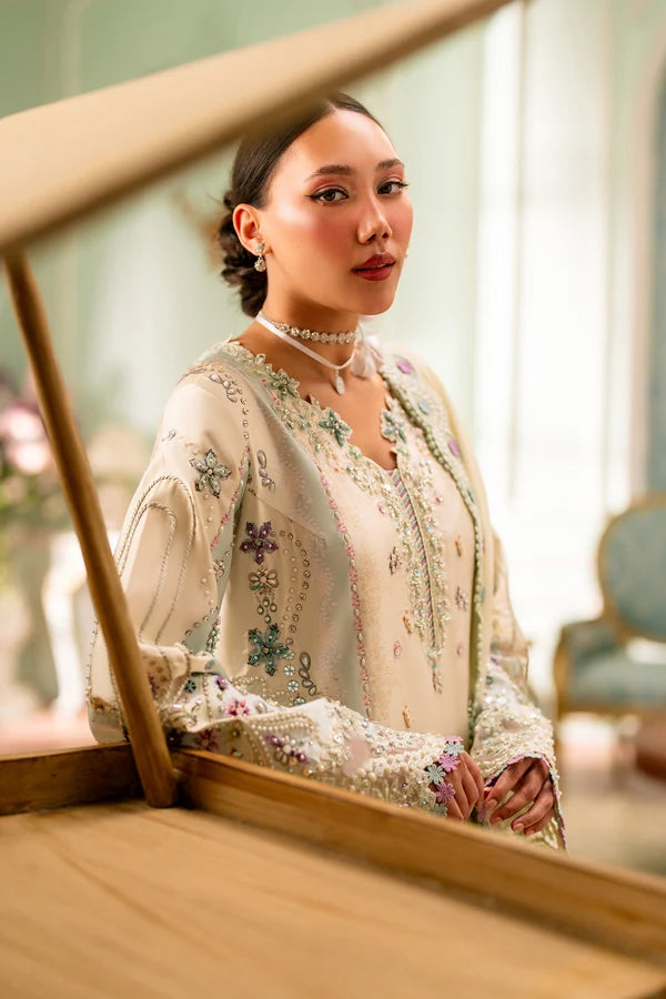 Luxe by Qalamkar | Unstitched Embroidered Silk Formal Collection - 2026 (AZURE)