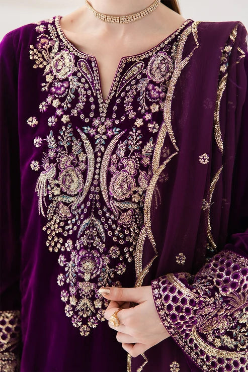 The Velvet Affair by Emaan Adeel | Unstitched Formal Embroidered Collection'26 (MAELLE)