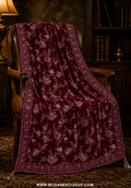 The Atelier by Zuri | Velvet Embroidered Women’s Shawls Collection'26 (D-05)