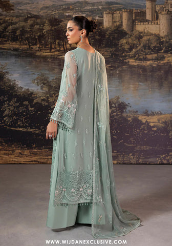 Riwayat Lamisah Unstitched Chiffon Collection - 2025 by Lavish (Mint Green)