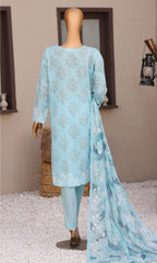 Elite by HZ Textile | Unstitched Embroidered Lawn Collection - 2026 (EC-1287)