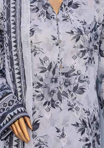 HZ Premium Unstitched Embroidered Lawn Collection - 2026 PEC-614