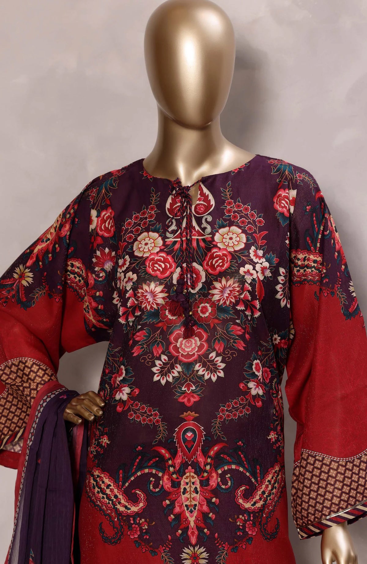 Kaftaan by Sadabahar | Stitched Chamti Printed Cotton Lawn Collection'26 (D-09)