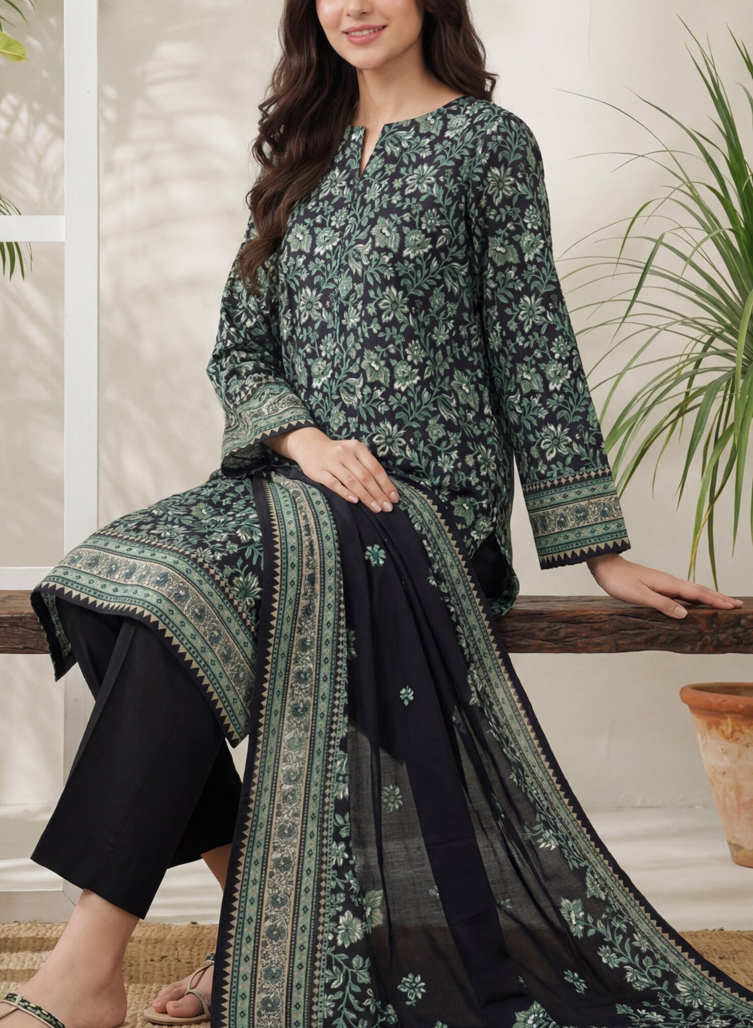 VS Daman unstitched Exclusive Printed Lawn Vol-04 Collection - 2026 (D-851)