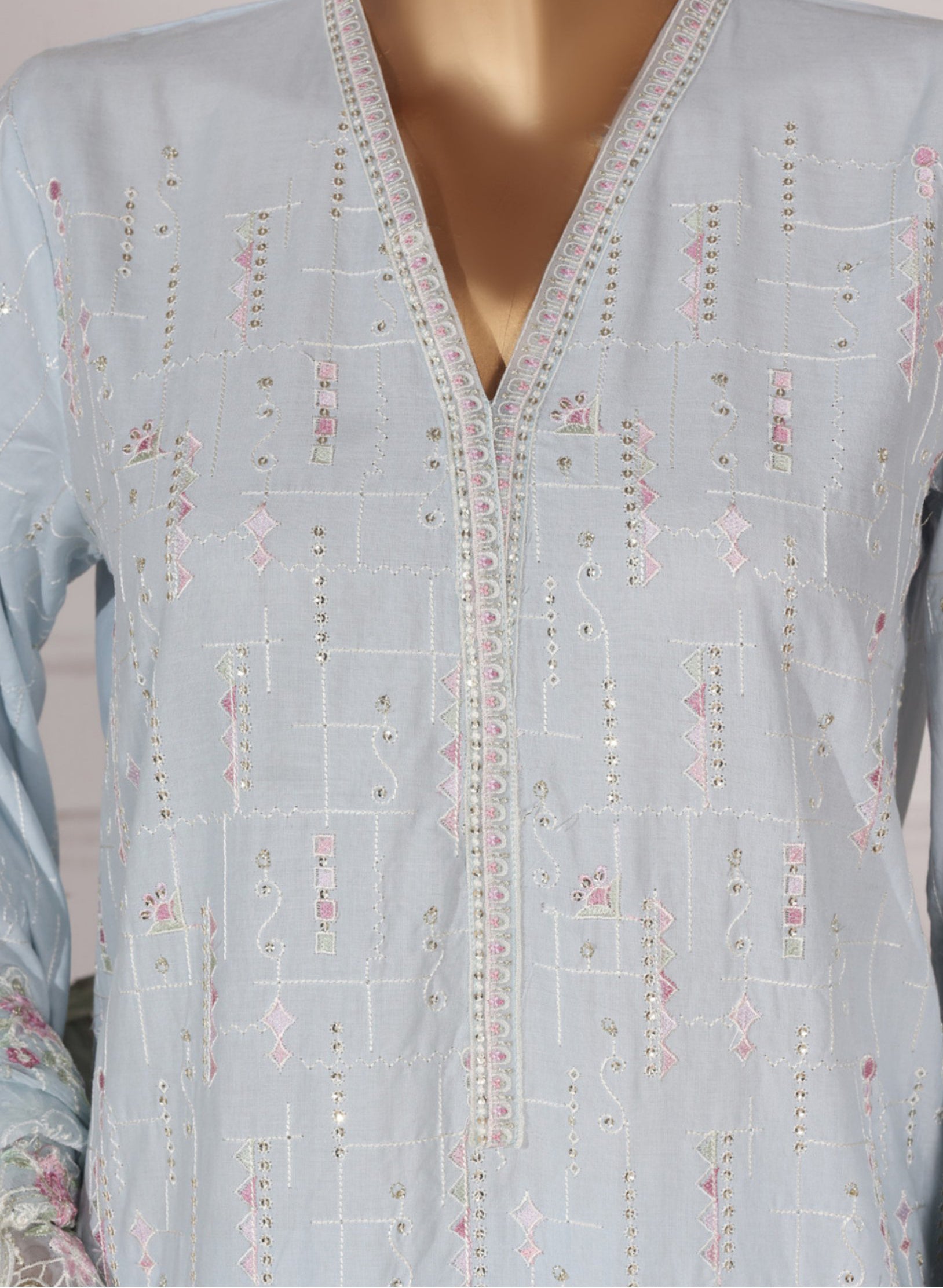 Bin Saeed Stitched Luxury Embroidered 3pc Vol-III Collection - 2026 (D-10)