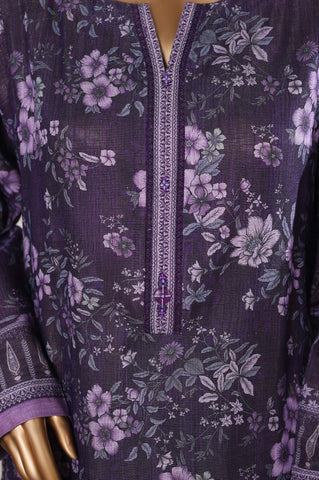 Sadabahar Stitched Printed Khaddar Shimmer Collection - 2025 (PURPLE)