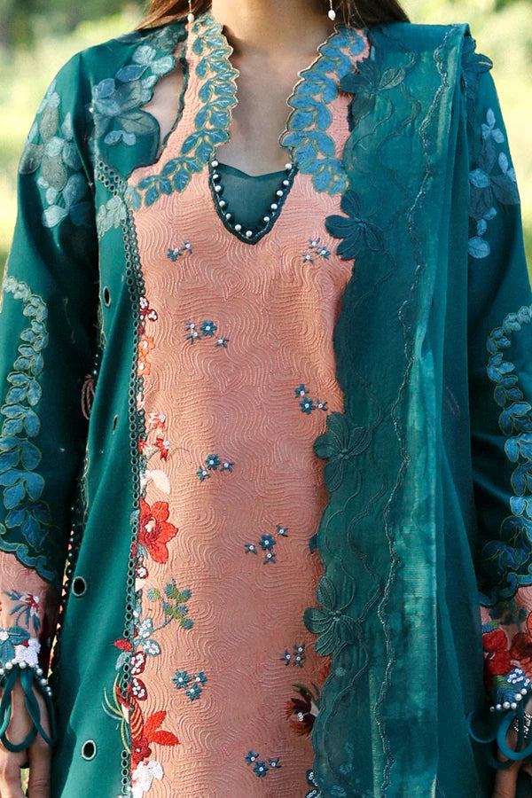 Afrozeh Unstitched Luxury Embroidered A-Lawn Edit'26 (DALIYA)