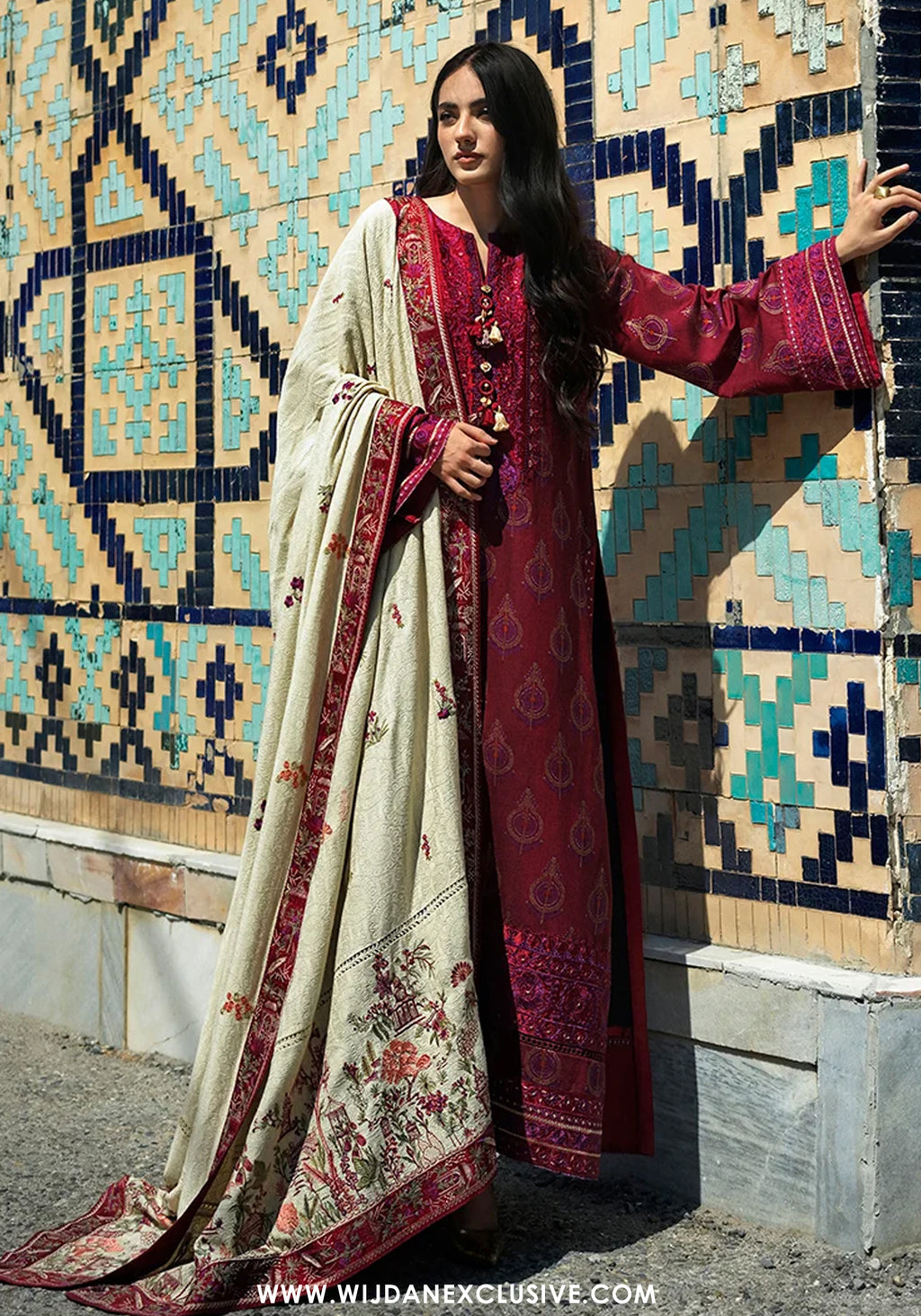 Broadway by Mushq | Unstitched Embroidered Viscose Collection'26 (CELESTIAL QUEEN)