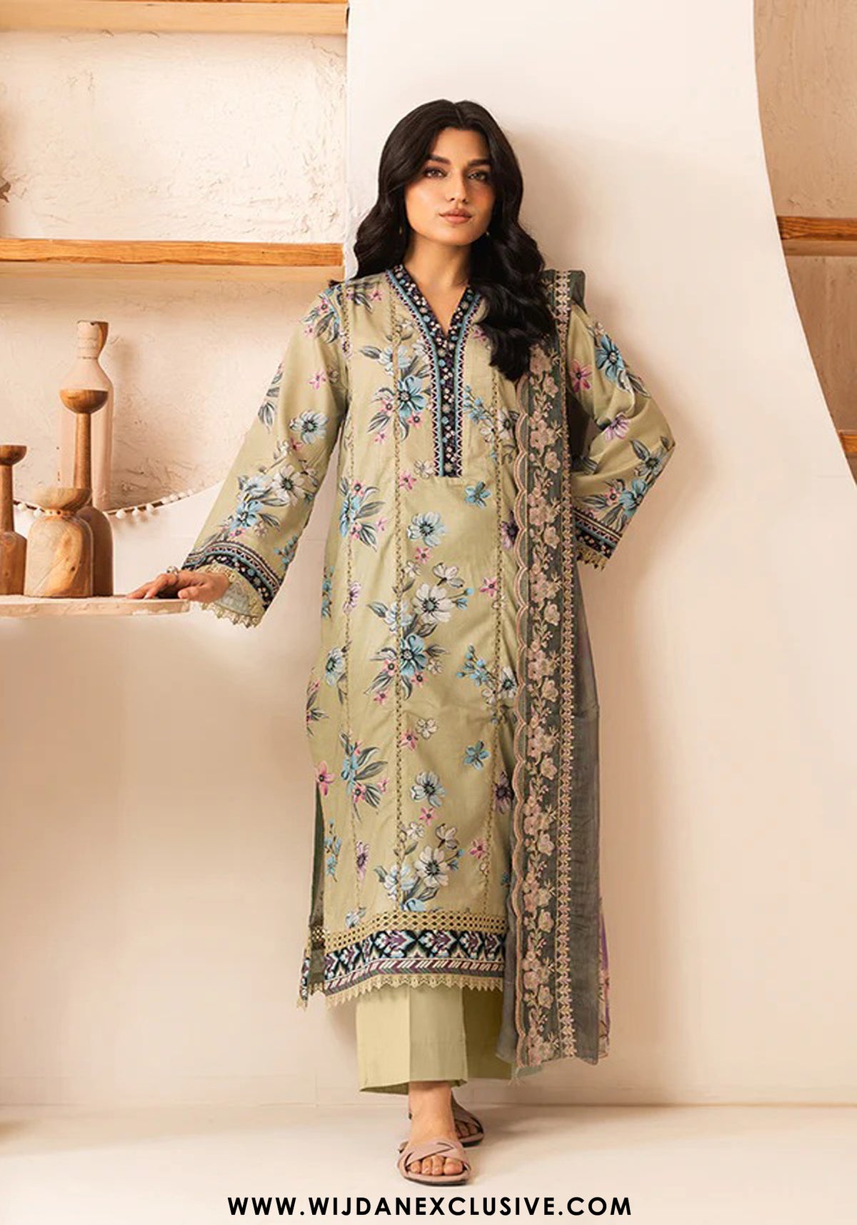 Ehaab Unstitched Printed Lawn Collection - 2025 D-429