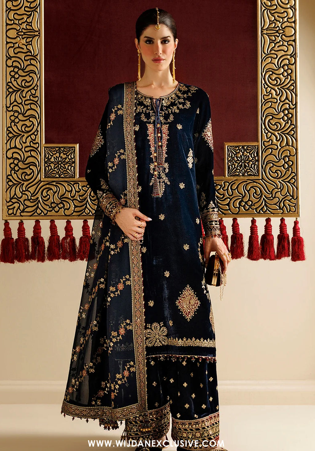 Chandni by Jazmin | Unstitched Embroidered Velvet Formal Collection - 2026 (D-11)