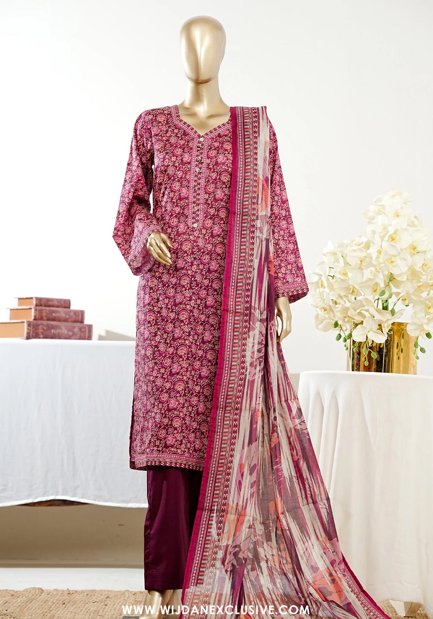 Bin Saeed Stitched Exclusive Printed Lawn Vol-07 Collection – 2026 (D-09)