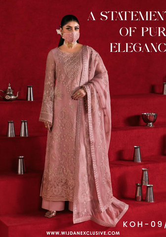 Flossie Kohinoor Unstitched Luxury Chiffon Collection - 2025 K-109