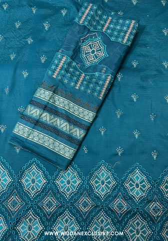 Rahat 3PC Unstitched Fancy Lawn - 2025 by Wijdan D-04