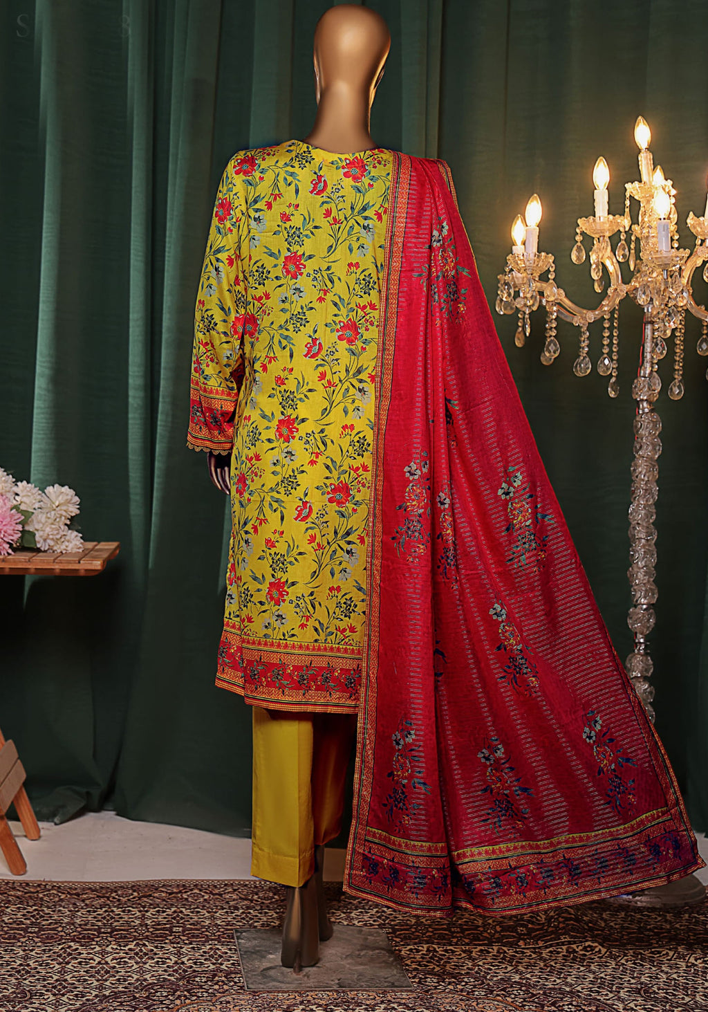 HZ Satranga Embroidered Lawn Collection D-09