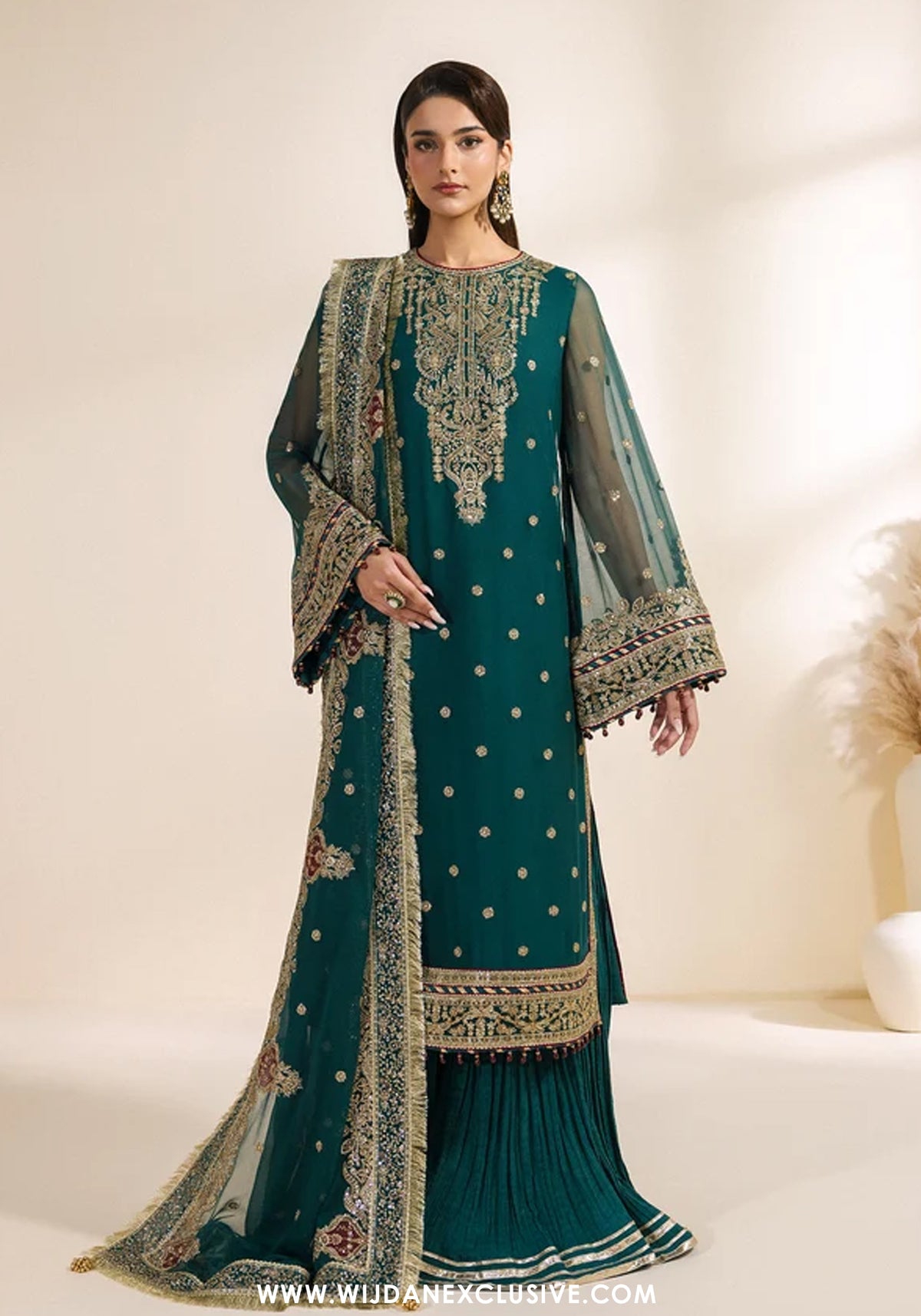 Meraki by Zarif | Unstitched Embroidered Chiffon Formal Collection - 2026 (SARAI)
