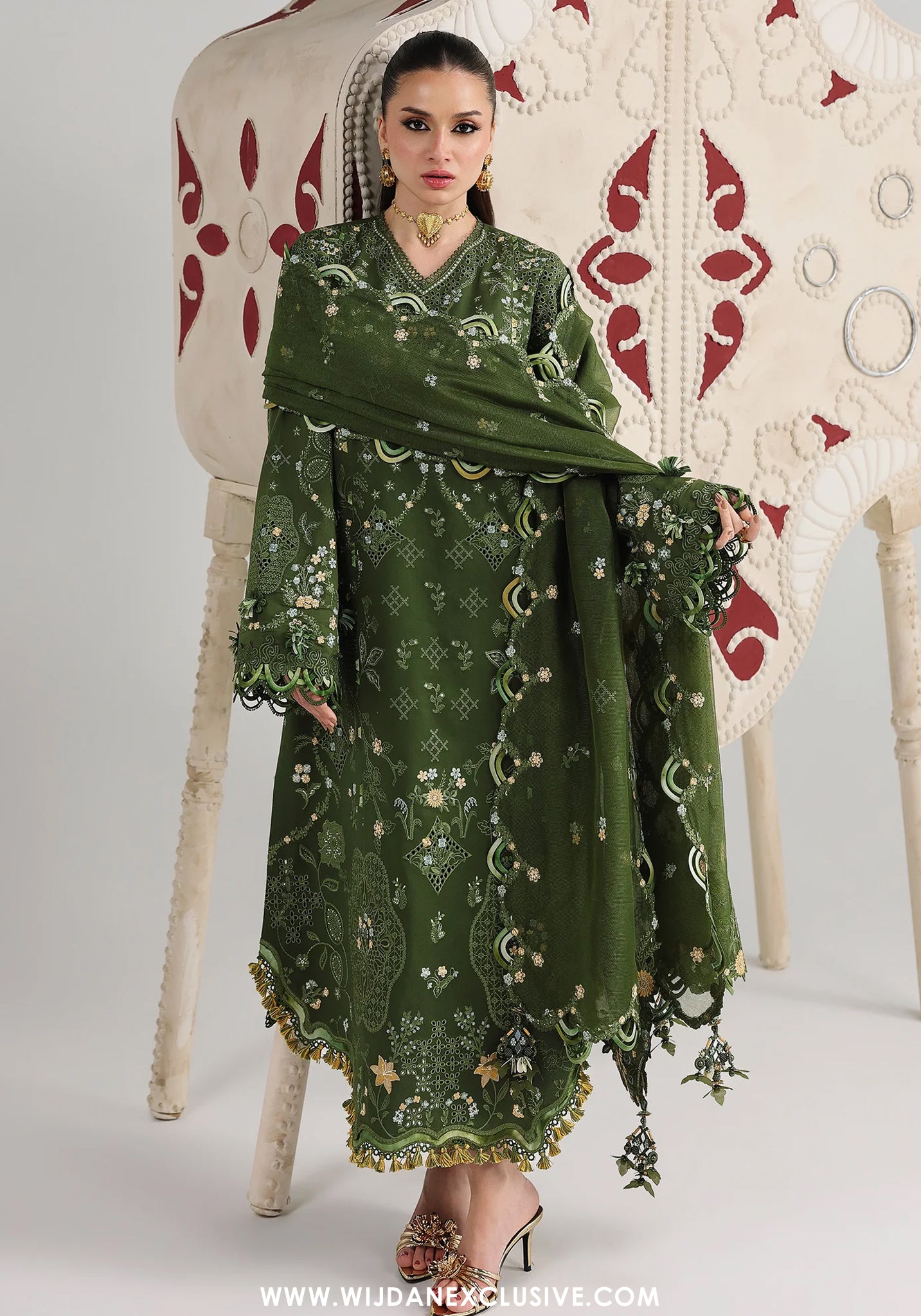 Qalamkar Unstitched Embroidered Festive Lawn Collection - 2026 (VESTA)