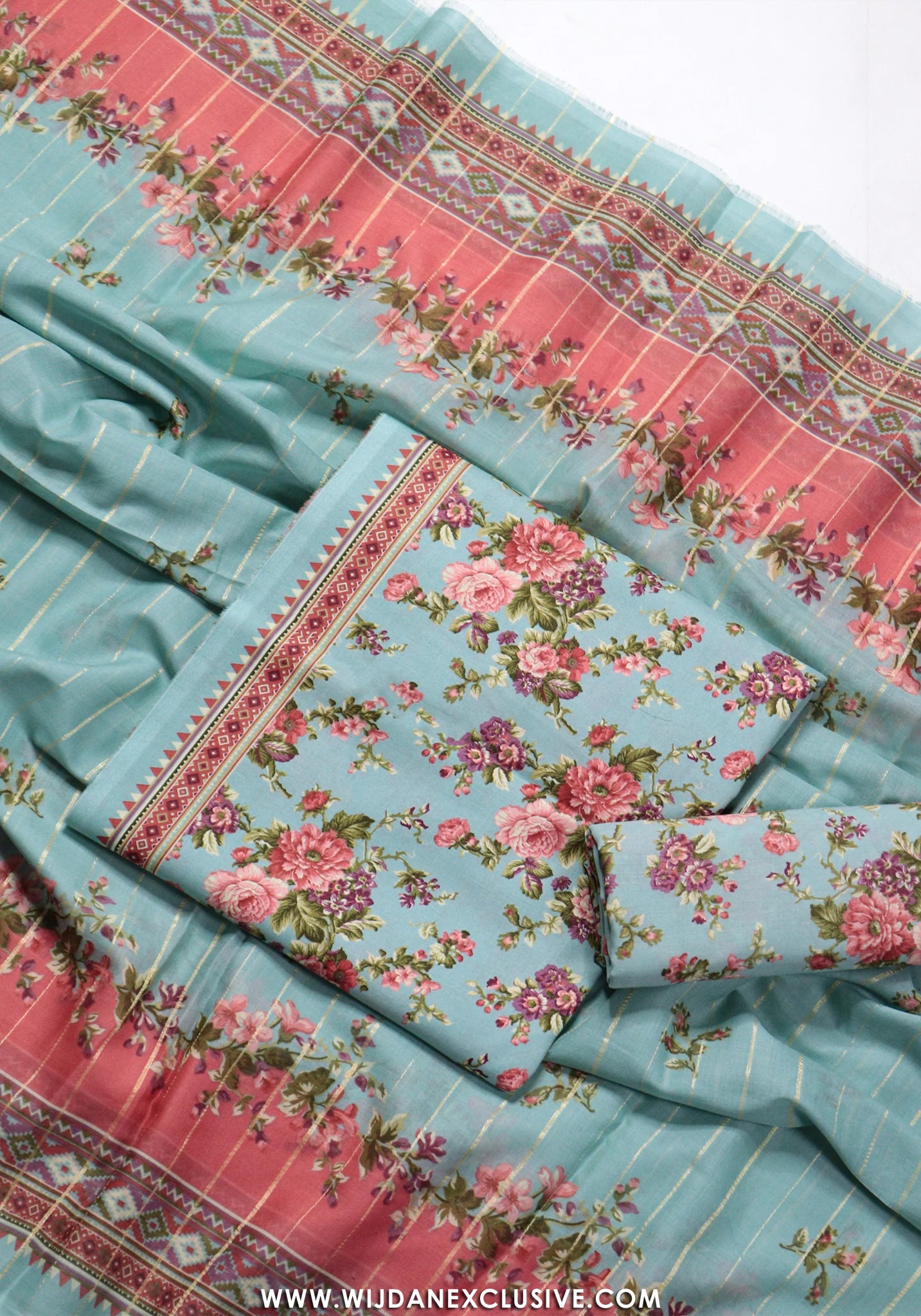 Bin Saeed Unstitched Printed Lawn Vol-II Collection - 2026 (BLUE)