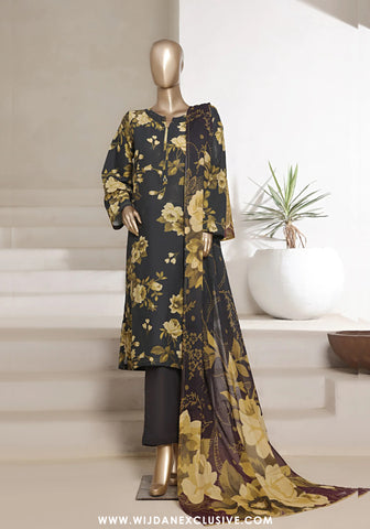 Sadabahar Stitched 3PC Cambric lawn Collection - 2025 Vol-01 Kai Green