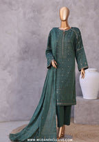 HZ Valencia Jacquard Embroidered Unstitched Lawn Collection - 2026 (VJE-7104)