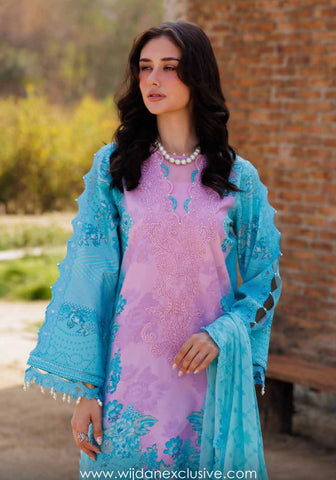Combination Un-Stitched Lawn Collection'25 Vol-01 by Charizma D-09