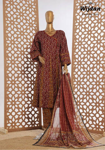 Bin Saeed Peplum Exclusive Printed Frock Lawn Collection'25 D-09