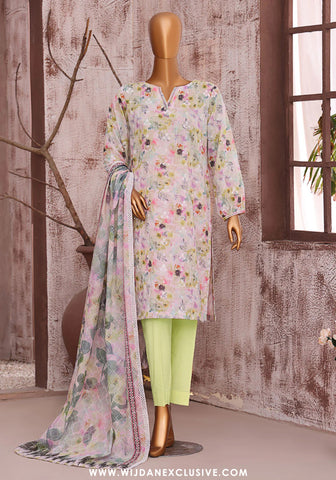 HZ Dhagakari Unstitched Embroidered Lawn Collection - 2025 DEC-596