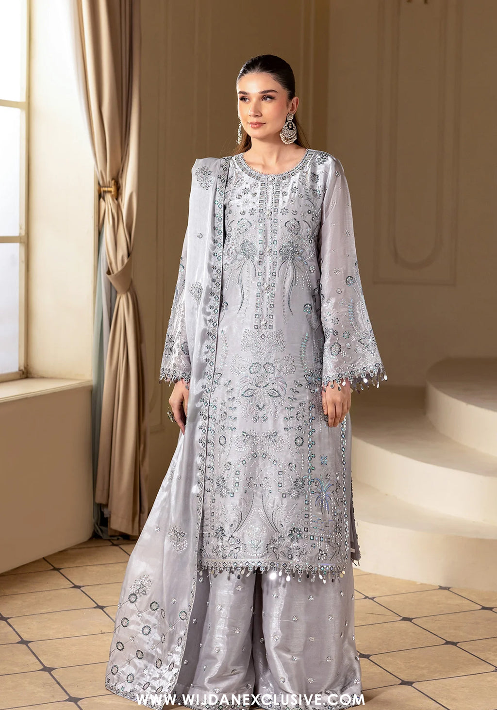 Aaina by Alizeh | Unstitched Silk Embroidered Wedding Collection - 2026 (SAFIRA)