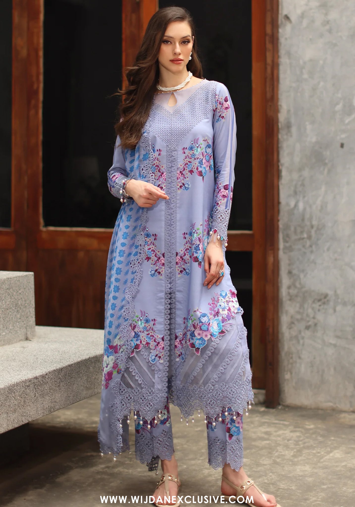 Charizma Signature Unstitched Embroidered Lawn Vol-01 Collection - 2026 (CS6-09)