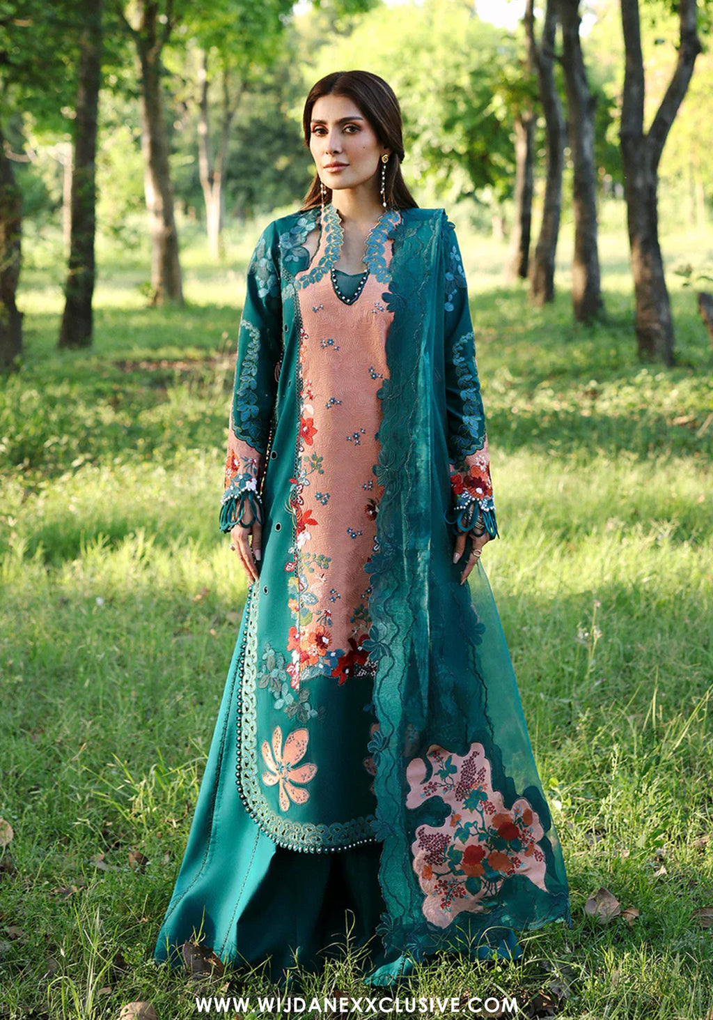 Afrozeh Unstitched Luxury Embroidered A-Lawn Edit'26 (DALIYA)