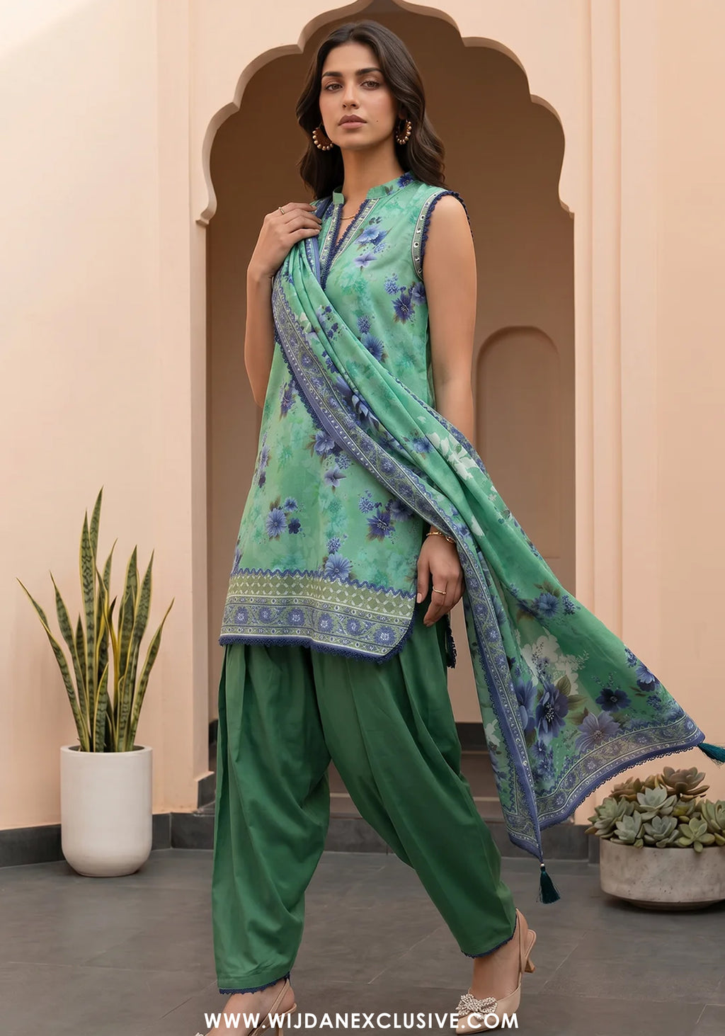 Zellbury Unstitched 3pc Digital Printed Lawn Collection - 2026 (WUS-8097)