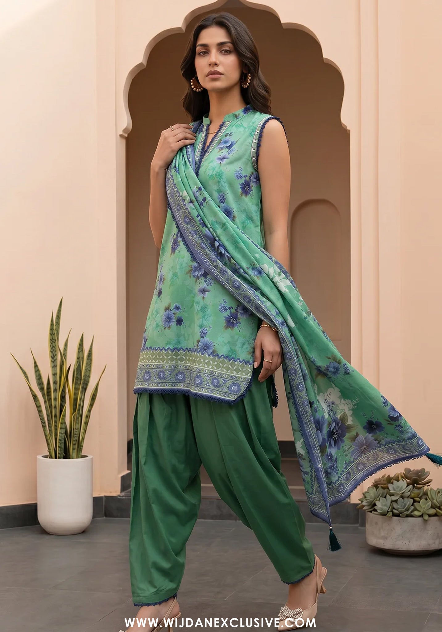 Zellbury Unstitched 3pc Digital Printed Lawn Collection - 2026 (WUS-8097)