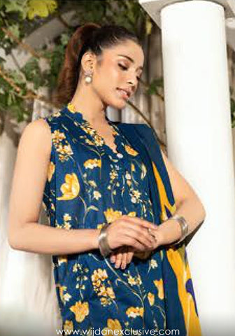 Elaheh Un-Stitched Printed Lawn'25 by M.Basics D-09