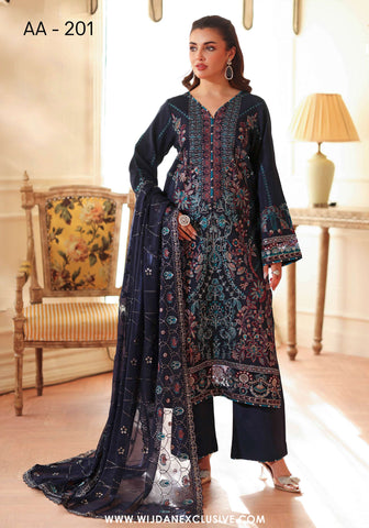 Aangan by Ramsha | Unstitched Rawsilk Vol-II Collection - 2025 AA-201