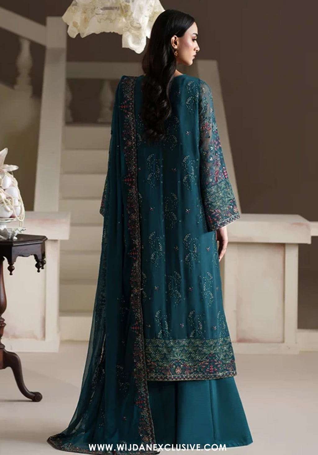 Modern Heirloom by Emaan Adeel | Unstitched Emb Chiffon Formal'26 (ANTIQUE CHARM)