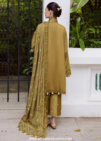 Lovella by Marjjan | Unstitched Embroidered Viscose Collection - 2025 MEV-43 A (OLIVE)
