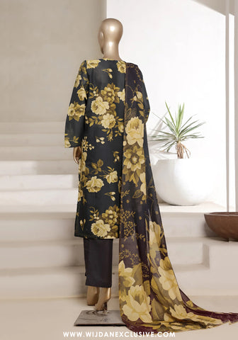 Sadabahar Stitched 3PC Cambric lawn Collection - 2025 Vol-01 Kai Green