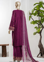 Bin Saeed Stitched 3pc Luxury Embroidered Jacquard Collection - 2026 (D-09)