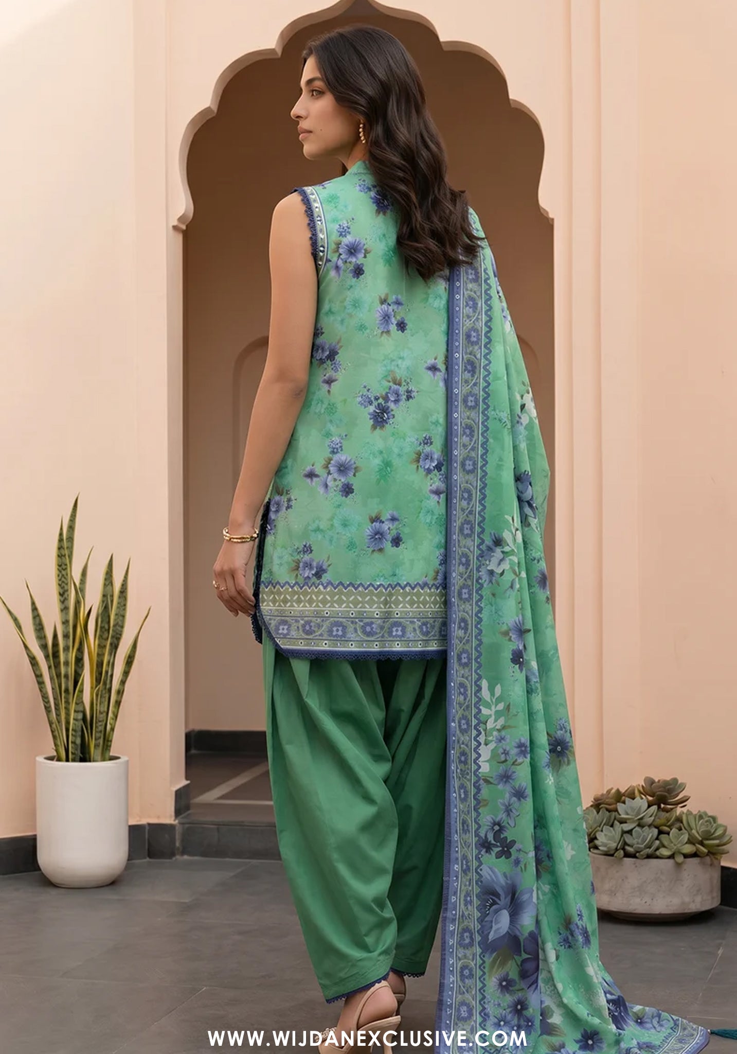 Zellbury Unstitched 3pc Digital Printed Lawn Collection - 2026 (WUS-8097)