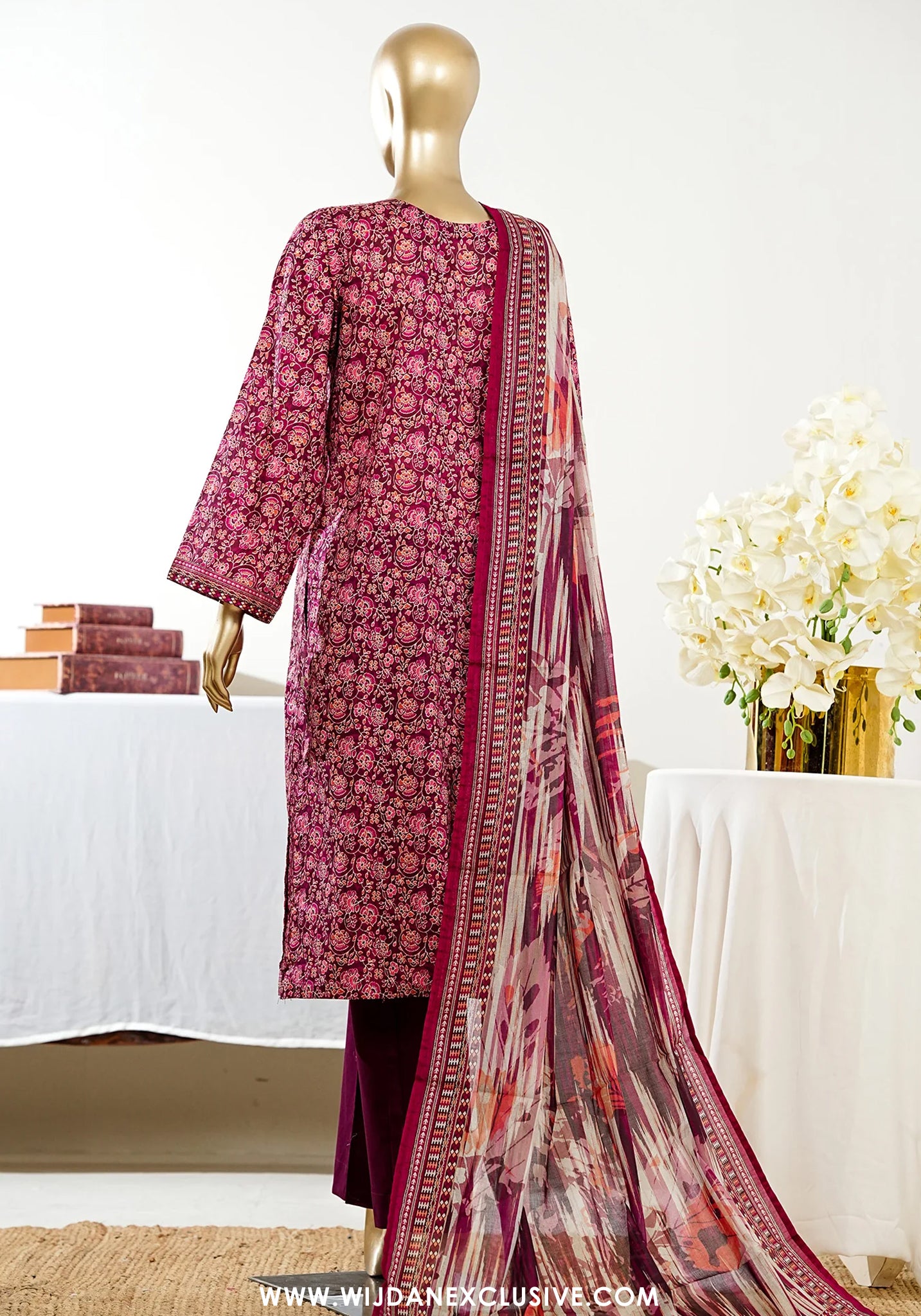 Bin Saeed Stitched Exclusive Printed Lawn Vol-07 Collection – 2026 (D-09)