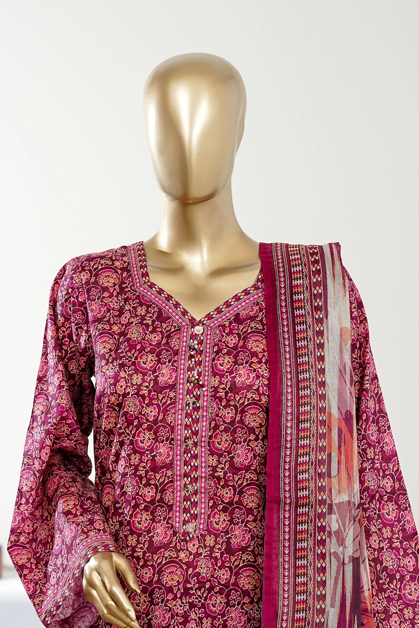 Bin Saeed Stitched Exclusive Printed Lawn Vol-07 Collection – 2026 (D-09)