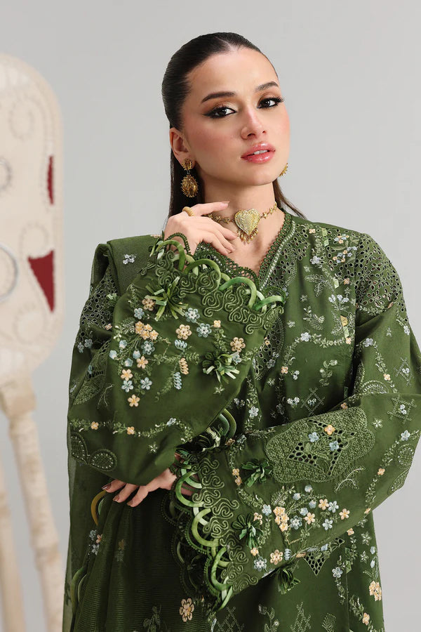 Qalamkar Unstitched Embroidered Festive Lawn Collection - 2026 (VESTA)