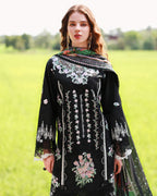 The Secret Garden by Mushq | Unstitched Embroidered Lawn Collection - 2026 (NIGHTSHADE BLOOM)