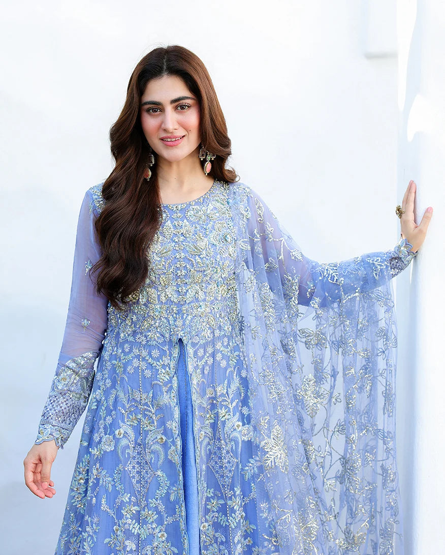 Bachelorette Chronicles by Mushq | Unstitched Embroidered Chiffon Collection'26 (BLUSHING BRIDDE)