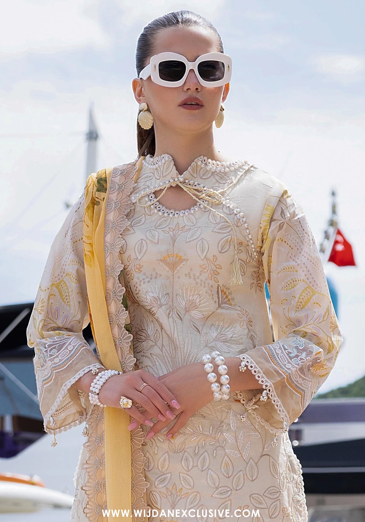 Sunshine Bloom Premium Unstitched Embroidered Collection - 2026 (D-09)
