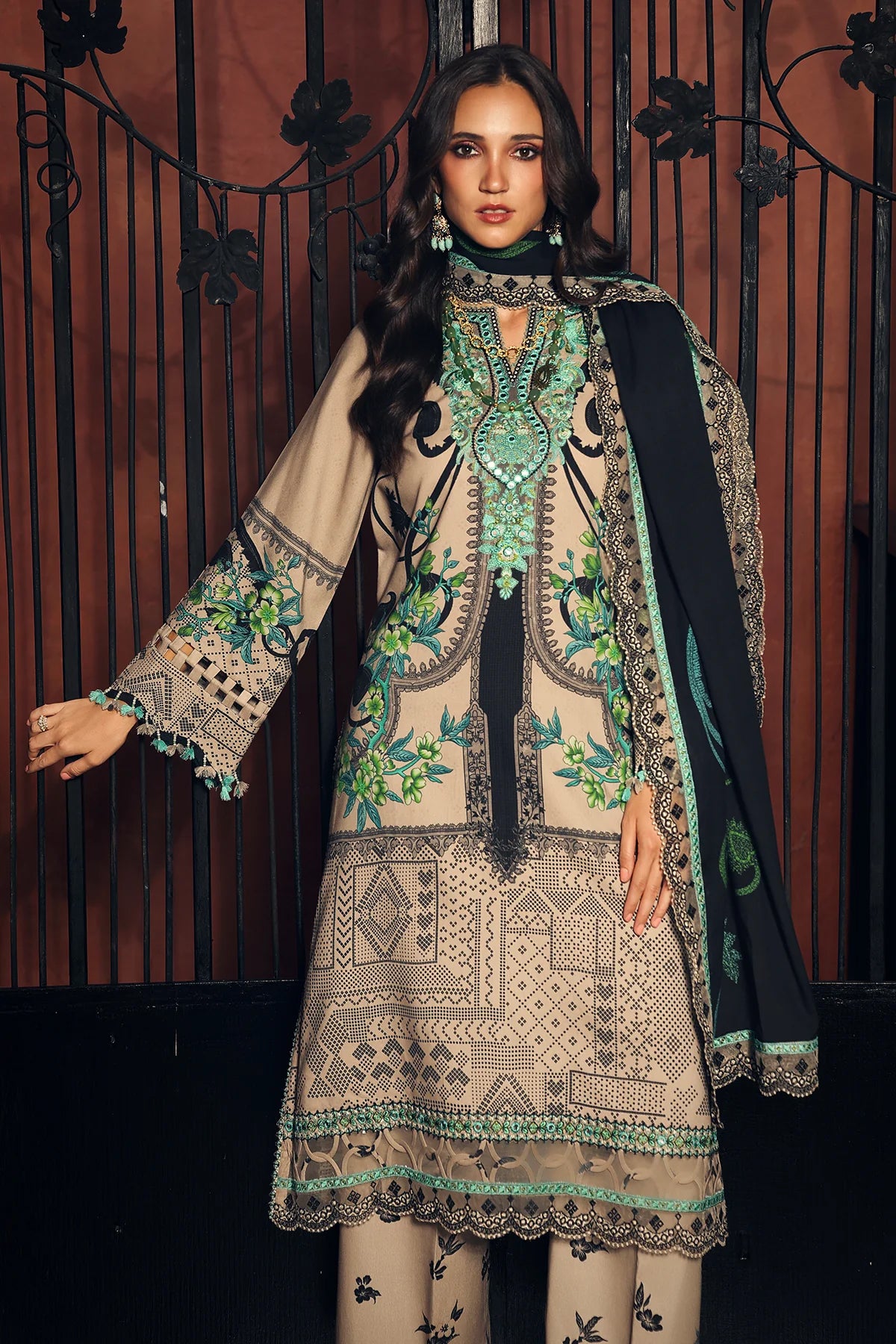 Aniiq by Charizma | Unstitched Embroidered Linen Vol-II Collection'26 (ANW7-19)